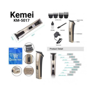 Kemei KM-5017 ماكينة حلاقة كهربائية قابلة للشحن +حقيبة هدايا دكان علاء